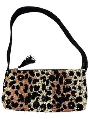 Handcrafted in India Beaded Leopard Bag Tik Tok New Release RARE